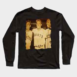 Three Man on Baseball Long Sleeve T-Shirt